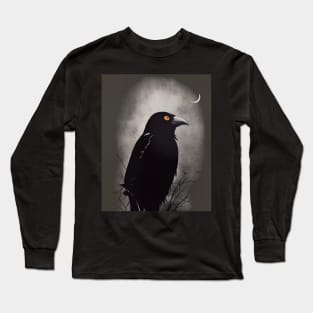 Dark Crow Halloween Long Sleeve T-Shirt